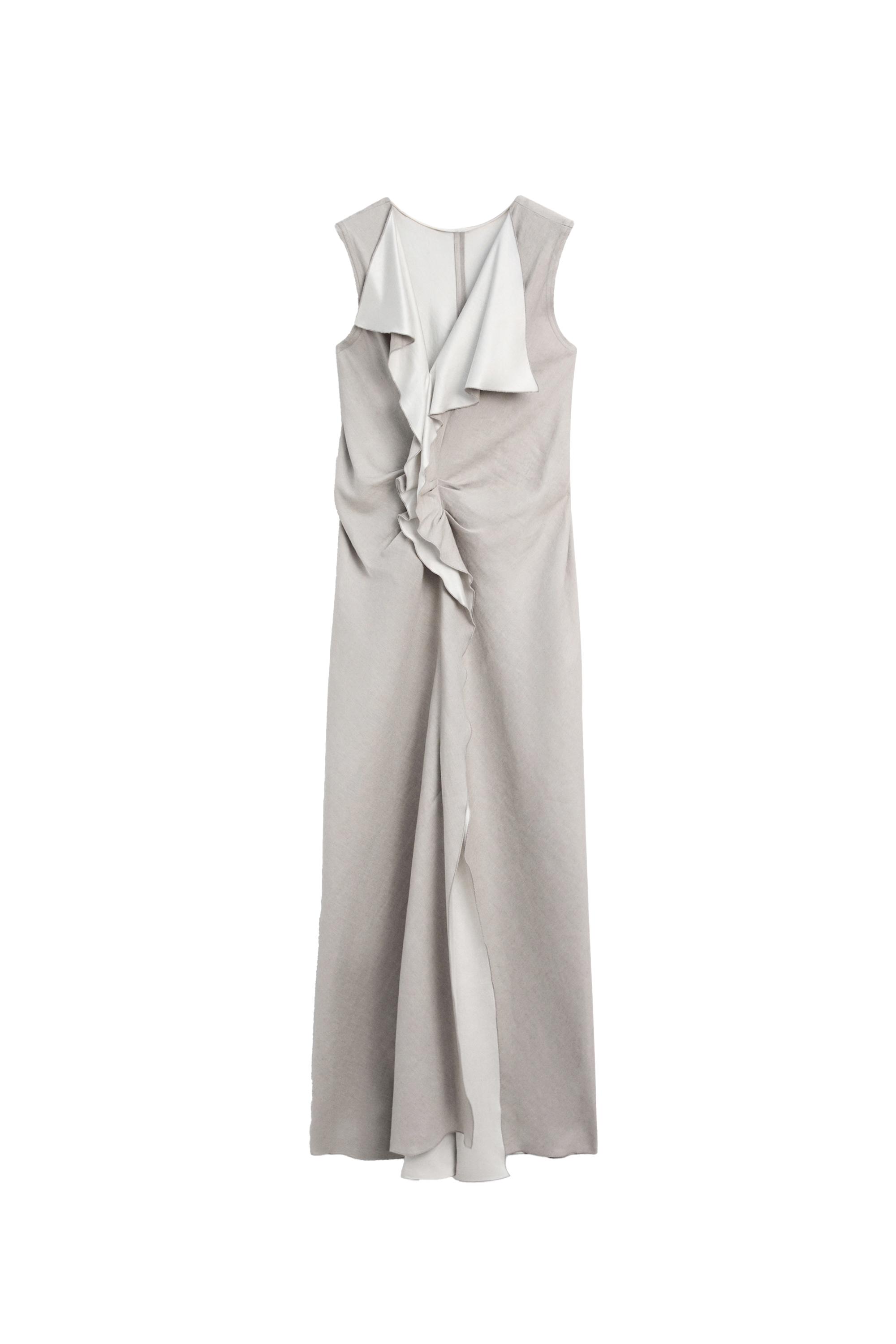 Flowing dress with ruffle detail - STUDIO